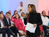 Mara Lezama presenta el modelo de turismo comunitario Maya Ka'an en el Tianguis Turístico 2025.