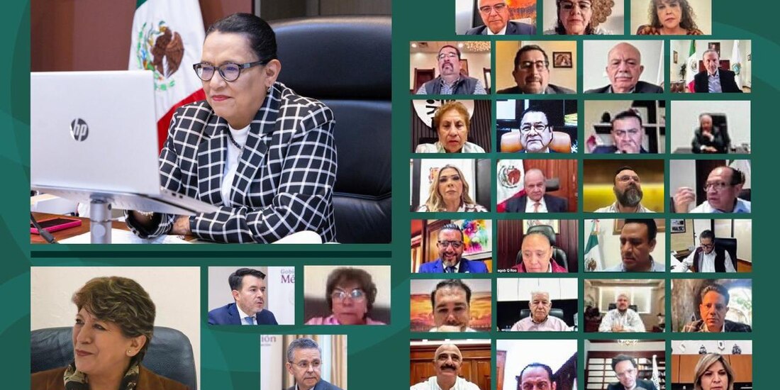 Reunión que encabezó Rosa Icela Rodríguez.