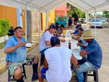 En Acapulco habilitaron comedores comunitarios para personas damnificadas por el huracán Otis.