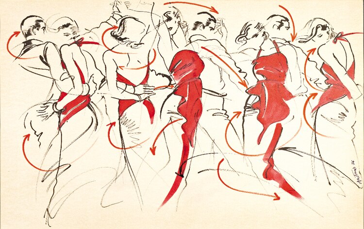 Modelos desconocidas para la revista Newsweek, de 1976.