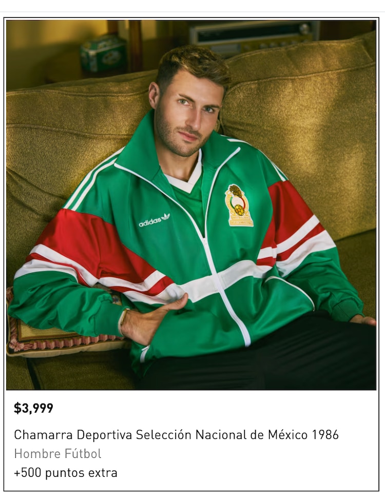 Este es el precio de la chamarra de la Selección Mexicana en México.
