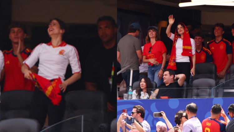 Rosalía en el partido de España vs. Austria, en Los Ángeles, el 2 de julio de 2026