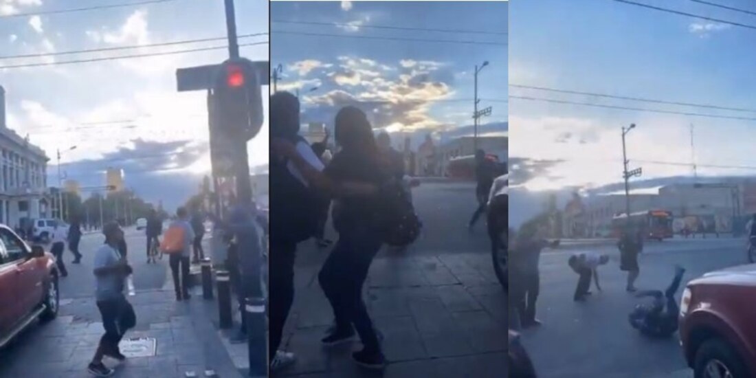 En pleno semárforo arman fiesta al ritmo de "La Chona"