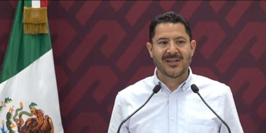 El Jefe de Gobierno de la Ciudad de México, Martí Batres, durante la conferencia de prensa realizada ayer.