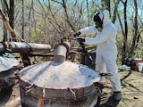 Una fotografía ilustrativa del desmantelamiento de un laboratorio clandestino en Cosalá, Sinaloa.