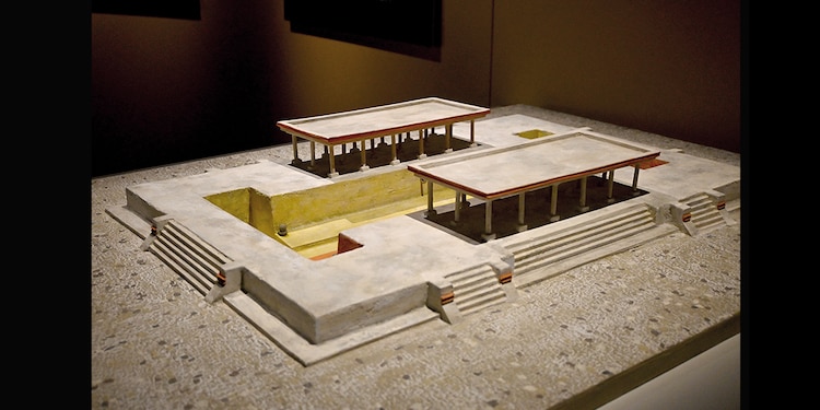 Maqueta de un Teotlachco.