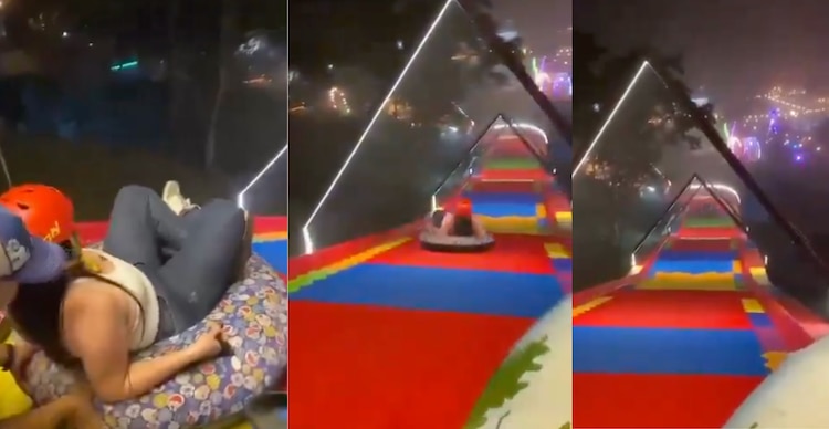 Accidente en tobogán arcoíris