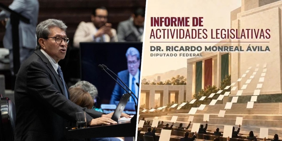 Ricardo Monreal, coordinador de Morena en San Lázaro difundió su segundo informe legislativo.