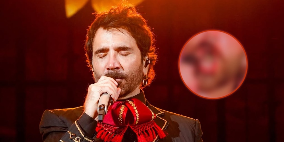Alejandro Fernández se hace viral por su lengua verde