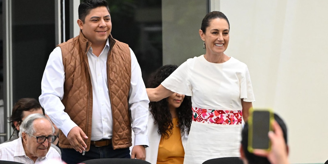 Ricardo Gallardo, gobernador de San Luis Potosí, asistió al primer informe de gobierno de la presidenta Claudia Sheinbaum.