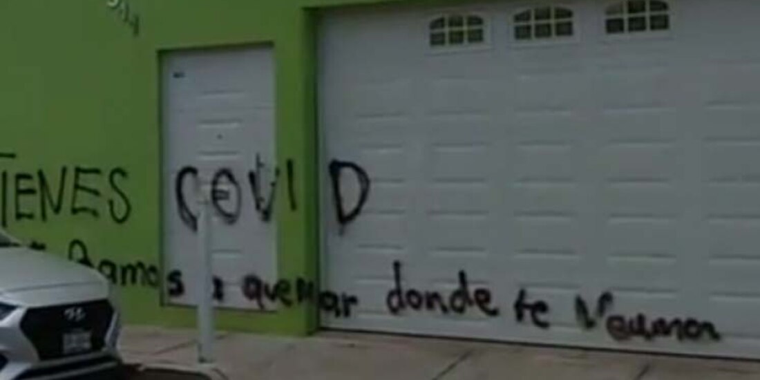 La vivienda de la enfermera amaneció con la pinta el pasado 21 de julio.