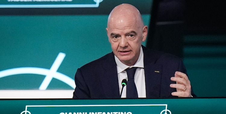 Gianni Infantino durante el Congreso de la FIFA, el jueves 30 de abril, en Vancouver.