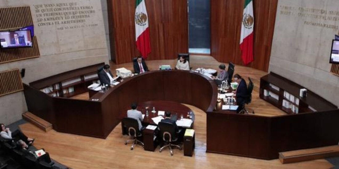 Sesión del Tribunal Electoral del Poder Judicial de la Federación.