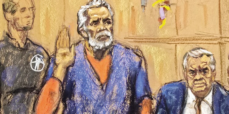 El Mayo, ayer, en un tribunal federal de la ciudad de Nueva York, EU.