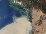 Incendios sobrevolando los estados de California, Washington y Oregón.