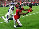Una acción del New York Giants vs Tampa Bay Buccaneers de la NFL
