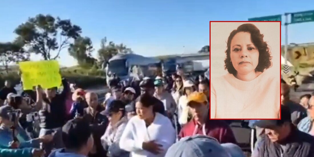 Cierre en carretera provoca largas filas