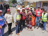 El arranque formal de las jornadas comunitarias de repavimentación se realizó en el pueblo de Santa María Chiconautla.