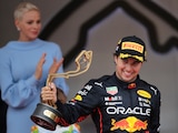 Checo Pérez festeja su victoria en el Gran Premio de Mónaco de F1, el pasado 29 de mayo.