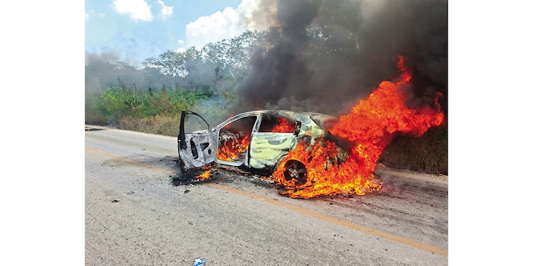 Narcobloqueos carreteros o quema de tiendas por estado │ Quintana Roo 6