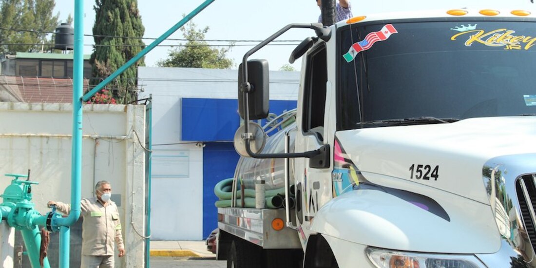 El 3 de marzo, Tlalpan comenzó el programa de distribución gratuita de agua en pipas.