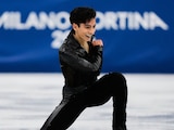 Donovan Carrillo durante su participación en la final varonil de patinaje artístico de Milano-Cortina 2026.