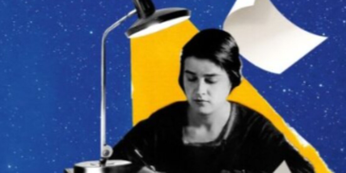 Imagen de María Moliner que aparece en la portada del libro