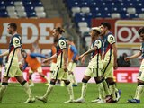 Futbolistas del América, el pasado 16 de enero en el Estadio BBVA, donde enfrentaron a Rayados del Monterrey.