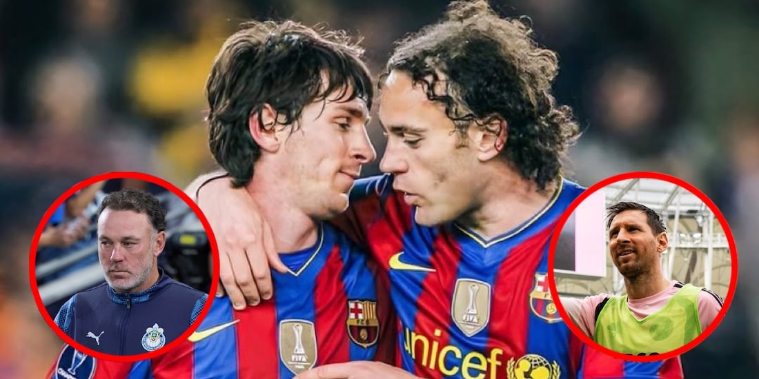 Leo Messi y Gabriel Milito coincidieron en el Barcelona
