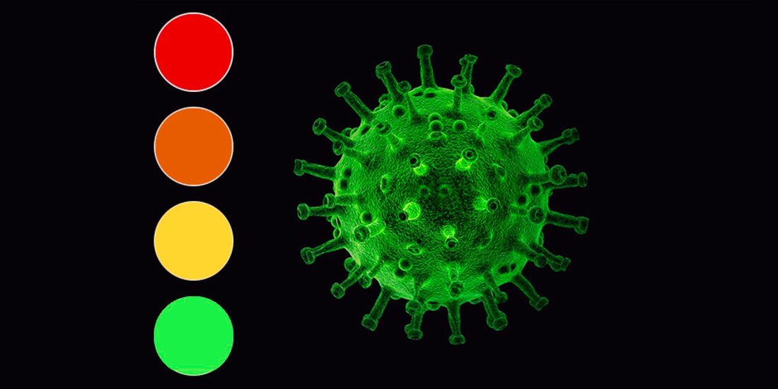 Rojo, naranja, amarillo y verde son los cuatro colores del semáforo epidemiológico.