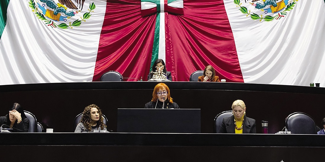 La titular de la CNDH, ayer, en la Comisión Permanente.