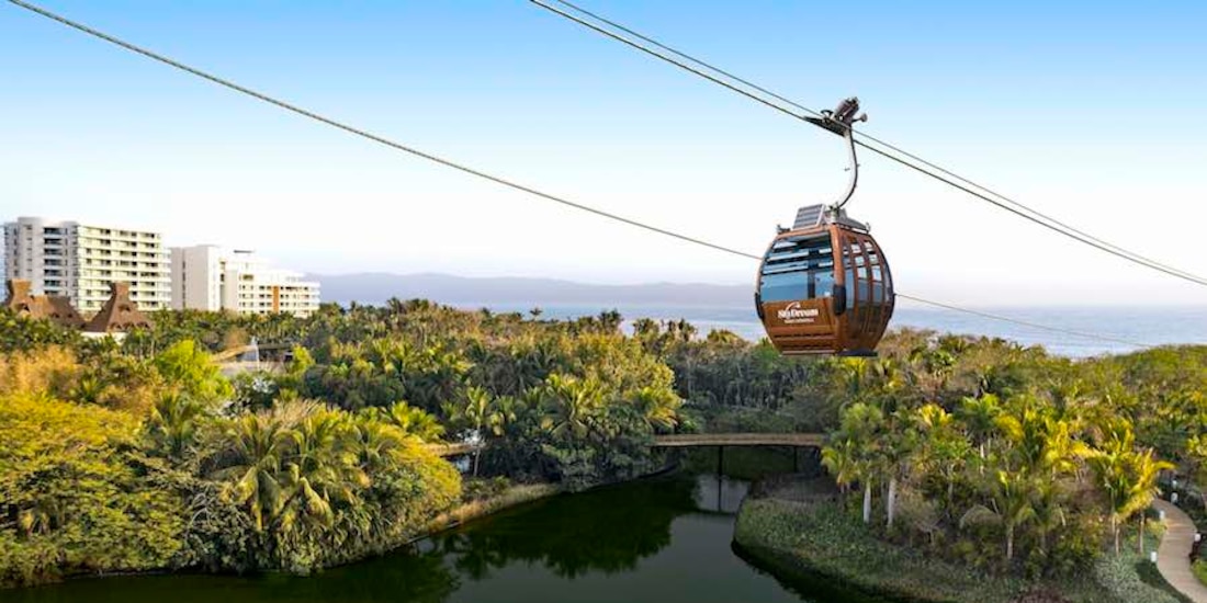 Mil hectáreas conecta el teleférico.