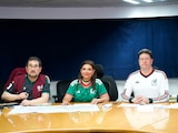 De izq. a der.: el secretario de Gobierno CDMX, César Cravioto; la jefa de Gobierno, Clara Brugada, y el titular de la SSC, Pablo Vázquez.