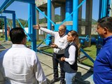 Evelyn Salgado visitó las plantas tratadoras de Renacimiento y Miramar; inauguró el Cárcamo de Bombeo Malaspina
