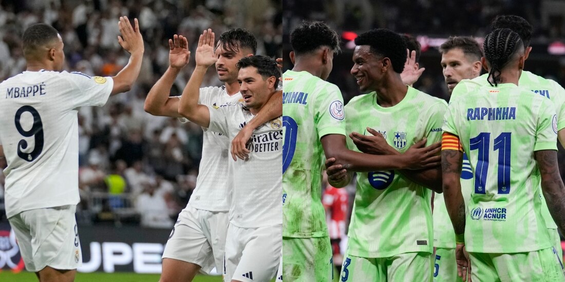 Real Madrid y Barcelona definen al campeón de la Supercopa de España.