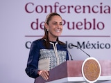 Claudia Sheinbaum, Presidenta de México, este lunes en Palacio Nacional.