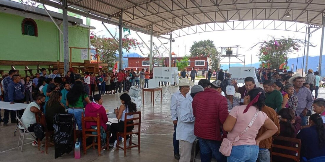 Así se desarrollan las elecciones en Chiapas.
