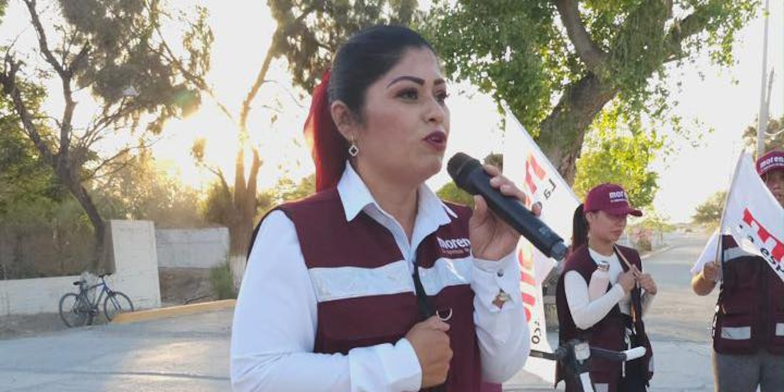 Delia Hernández Alvarado, candidata de Morena a diputada local en Coahuila.