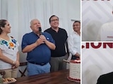 Rafael Marín aseguró que no por que "Gino" Segura (der., abajo) haya obtenido cargo de Morena significa que "se quedará con el Estado".