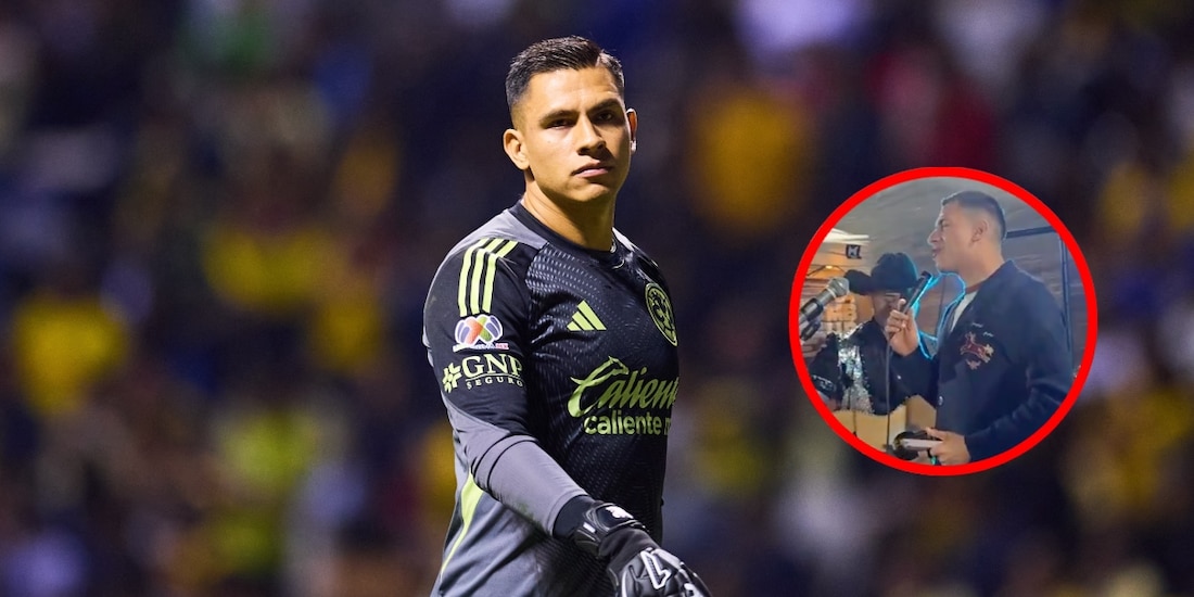 Luis Ángel Malagón, portero del América, es captado en una fiesta