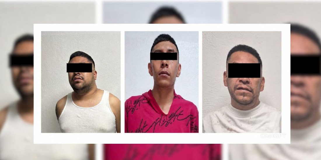 Los tres detenidos por la autoridad capitalina.