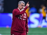 Gerardo Martino durante un juego amistoso de la Selección Mexicana hacia el Mundial Qatar 2022.