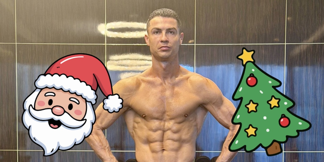 Cristiano Ronaldo su festejo de navidad junto a su familia.