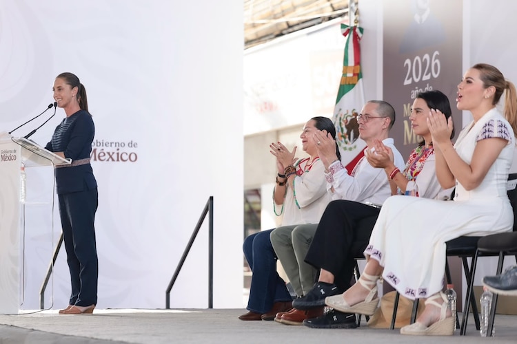 La Presidenta Claudia Sheinbaum Pardo durante su visita a Baja California, el 19 de septiembre de 2026.
