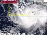 Imagen satelital de 'Polo', que se convirtió en huracán Categoría 1.