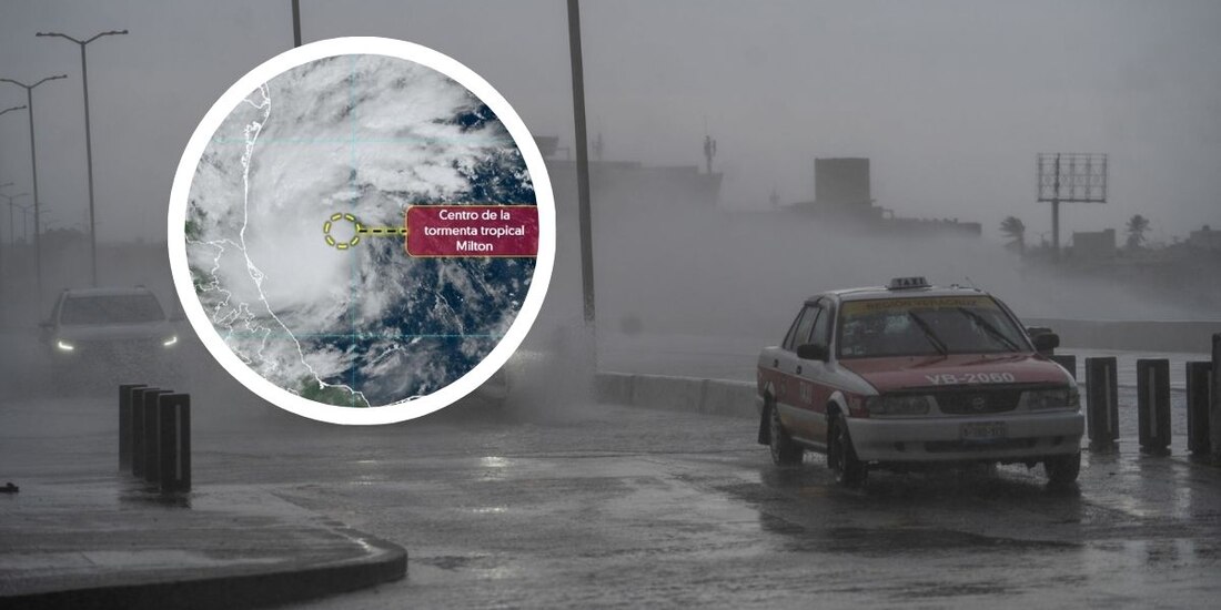 Se forma tormenta tropical Milton cerca de costas de Veracruz.
