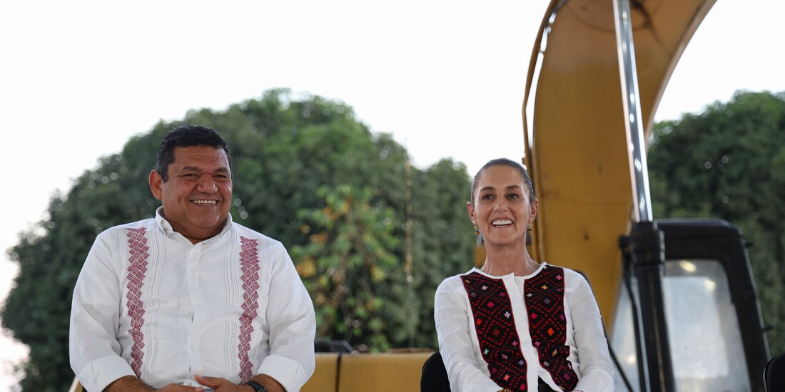 La Presidenta Claudia Sheinbaum juntó al gobernador de Tabasco Javier May Rodríguez