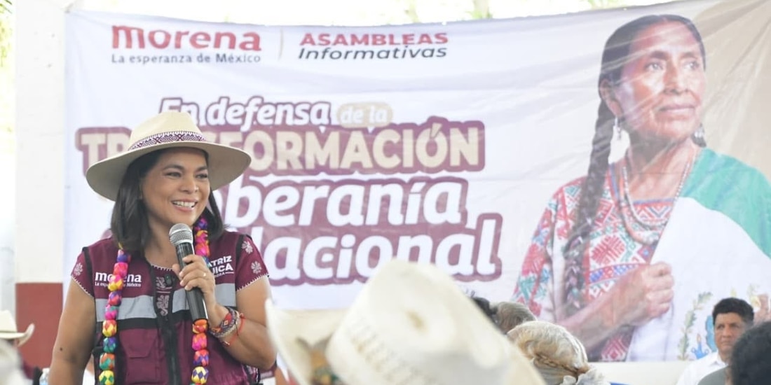 Beatriz Mojica adelanta en preferencia para candidatura de Morena en Guerrero.