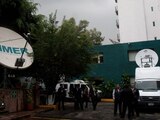 Pasillos del Instituto Mexicano de la Radio (IMER).