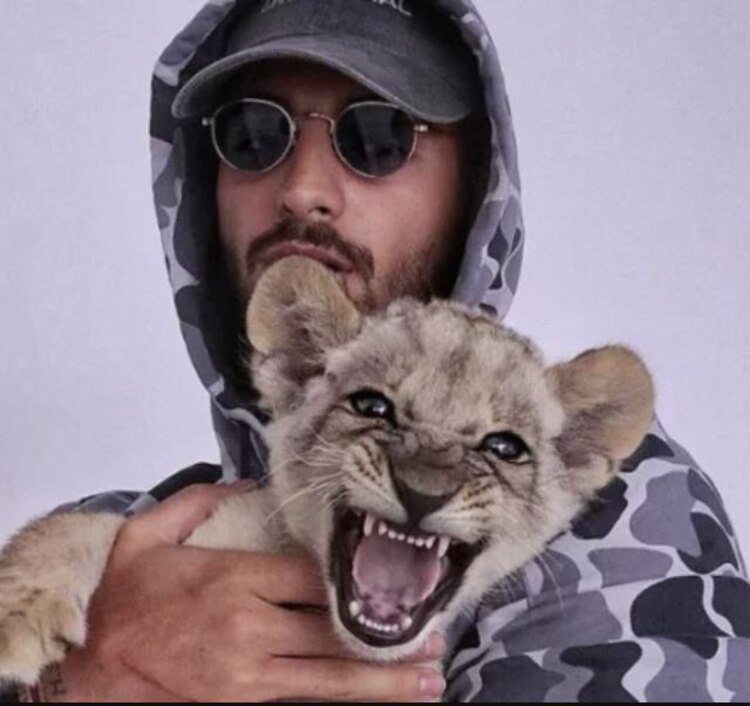 Un felino de Black Jaguar-White Tiger fue llamado "Maluma baby" en honor al cantante